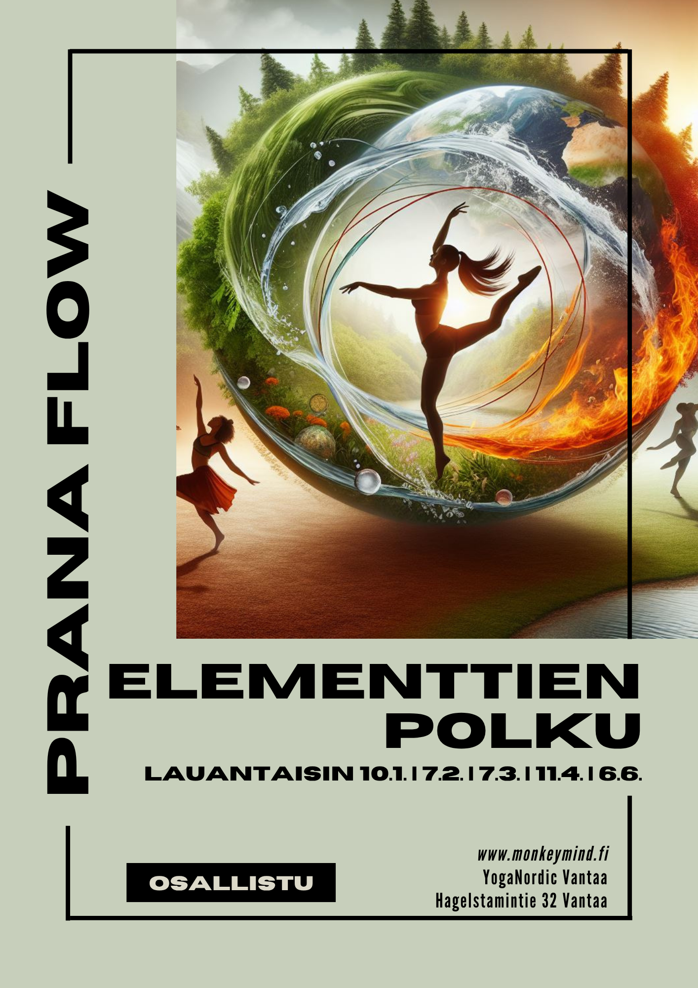Elementtien Polku 2026 – Prana Flow workshops